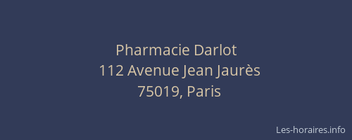 Pharmacie Darlot