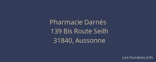 Pharmacie Darnès