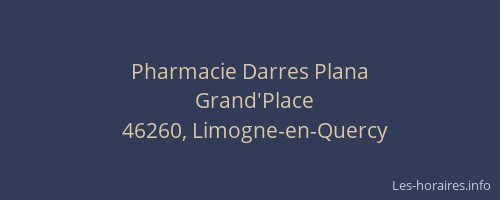 Pharmacie Darres Plana