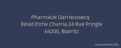 Pharmacie Darrieussecq