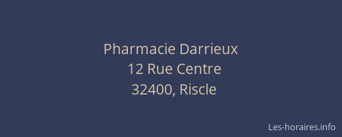 Pharmacie Darrieux