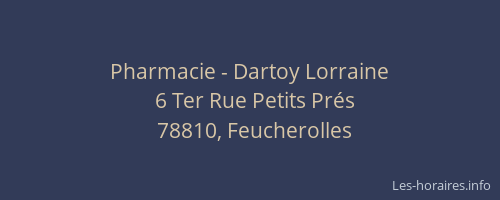 Pharmacie - Dartoy Lorraine