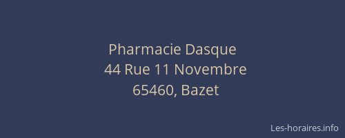 Pharmacie Dasque