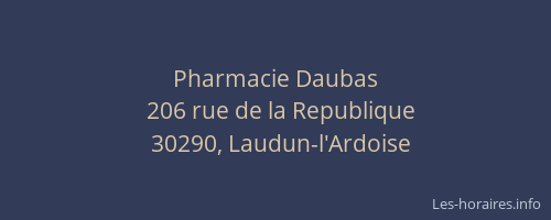 Pharmacie Daubas
