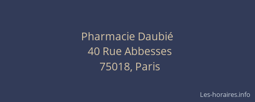 Pharmacie Daubié