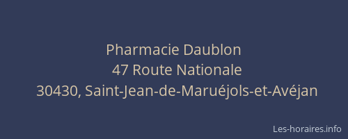 Pharmacie Daublon
