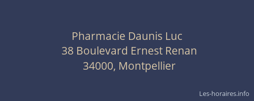 Pharmacie Daunis Luc
