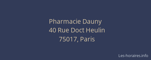 Pharmacie Dauny