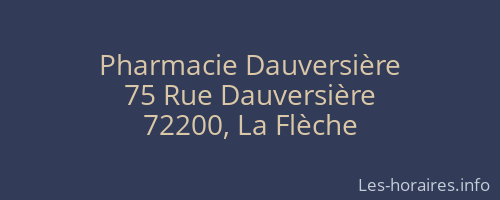 Pharmacie Dauversière