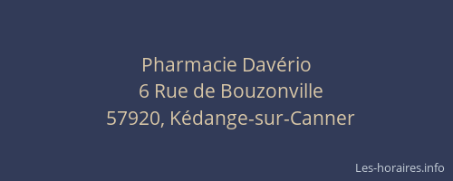 Pharmacie Davério