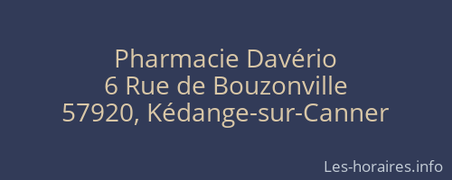 Pharmacie Davério