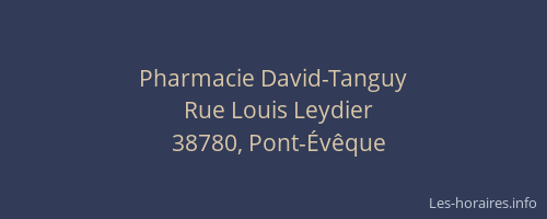 Pharmacie David-Tanguy
