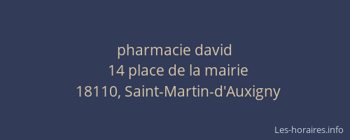 pharmacie david