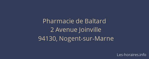 Pharmacie de Baltard