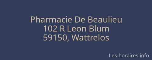 Pharmacie De Beaulieu