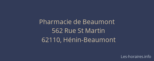 Pharmacie de Beaumont
