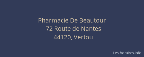 Pharmacie De Beautour