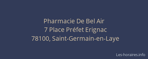 Pharmacie De Bel Air