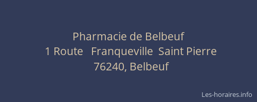 Pharmacie de Belbeuf