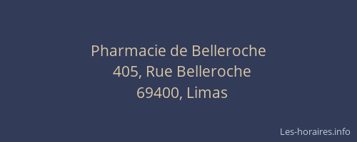 Pharmacie de Belleroche