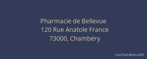 Pharmacie de Bellevue