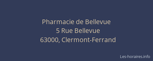Pharmacie de Bellevue