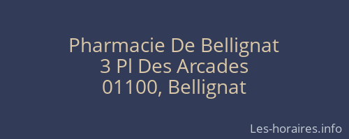 Pharmacie De Bellignat