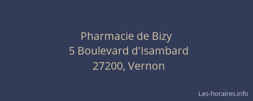 Pharmacie de Bizy