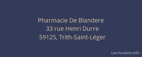 Pharmacie De Blandere