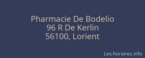 Pharmacie De Bodelio