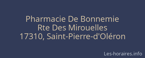 Pharmacie De Bonnemie