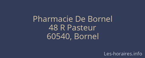 Pharmacie De Bornel