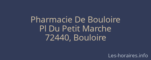 Pharmacie De Bouloire