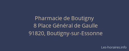 Pharmacie de Boutigny