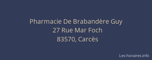 Pharmacie De Brabandère Guy