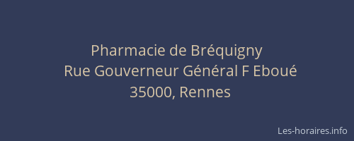 Pharmacie de Bréquigny