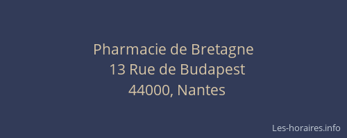 Pharmacie de Bretagne