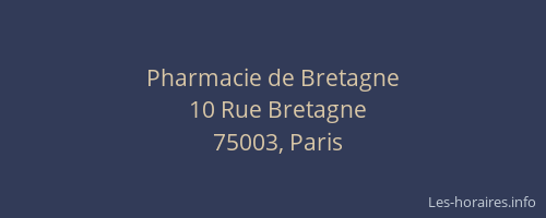 Pharmacie de Bretagne