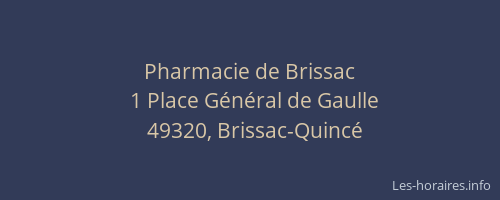 Pharmacie de Brissac