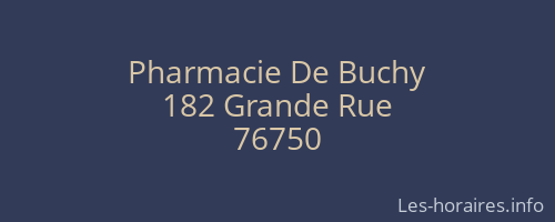 Pharmacie De Buchy