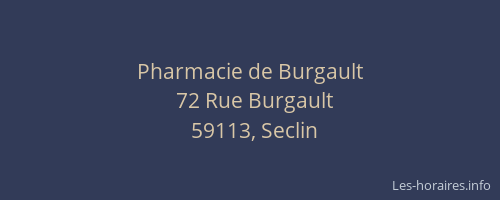 Pharmacie de Burgault