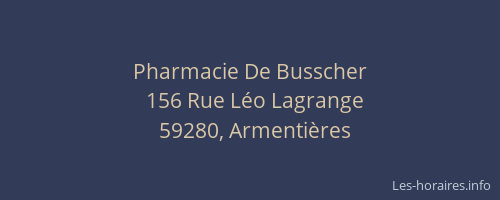 Pharmacie De Busscher