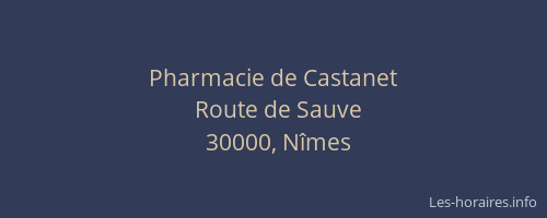 Pharmacie de Castanet