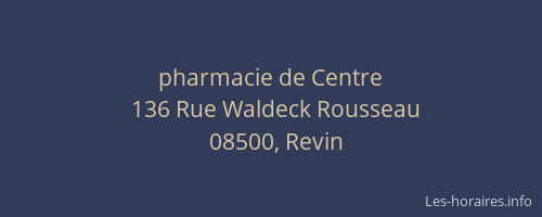 pharmacie de Centre