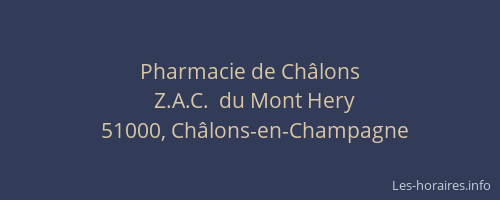 Pharmacie de Châlons