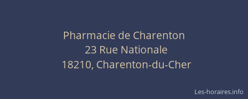 Pharmacie de Charenton