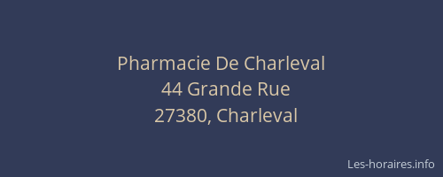 Pharmacie De Charleval