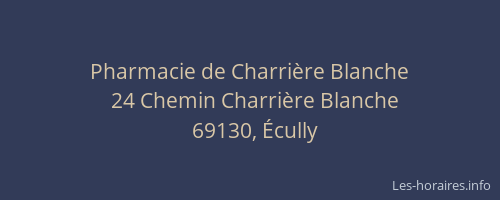 Pharmacie de Charrière Blanche