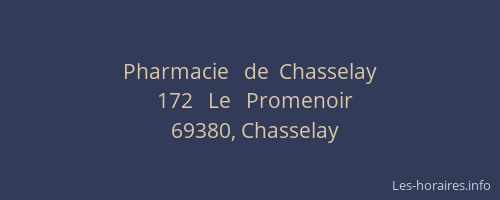 Pharmacie   de  Chasselay