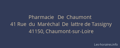 Pharmacie   De  Chaumont